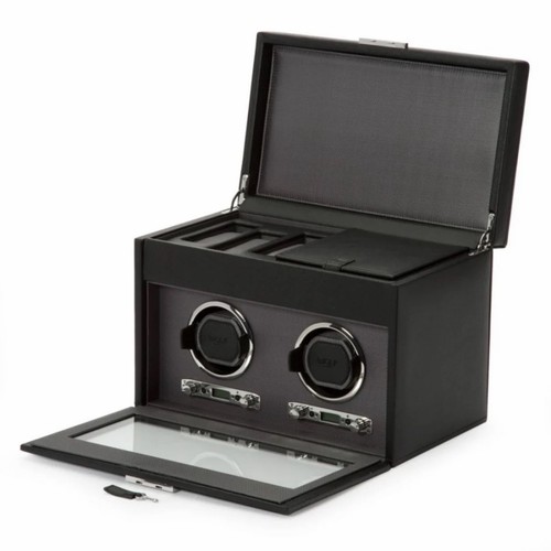 Wolf axis double watch - watch, winder