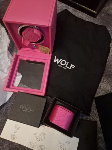 Wolf watch winder cub pink - watch,