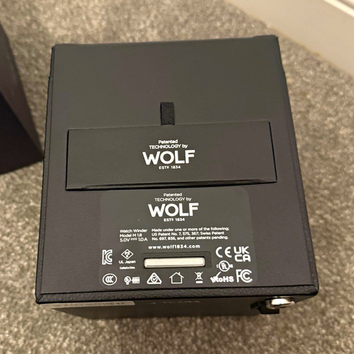 Wolf black watch winder - wolf, single