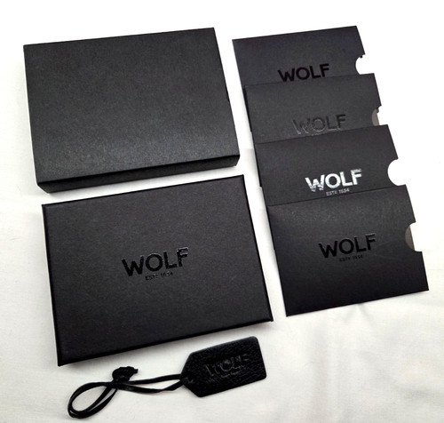 Wolf card wallet box - card, leather
