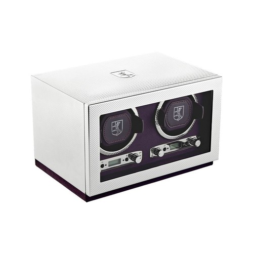 Silver double watch winder - watch,