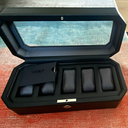 Wolf black lockable watch - lockable,